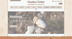 Desktop Screenshot of couleurcoton.com