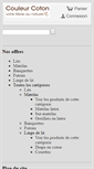 Mobile Screenshot of couleurcoton.com