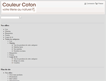 Tablet Screenshot of couleurcoton.com